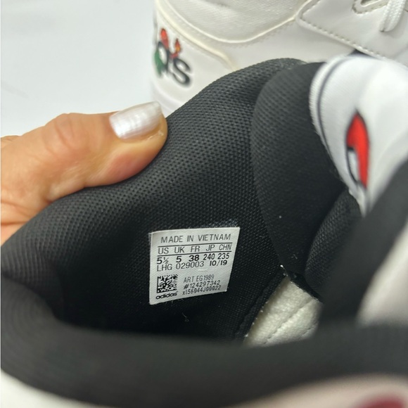 Pokemon Adidas Hoops Shoes Size 5.5 Adidas Hoops Mid 2.0K Pokemon edition. - Picture 13 of 13